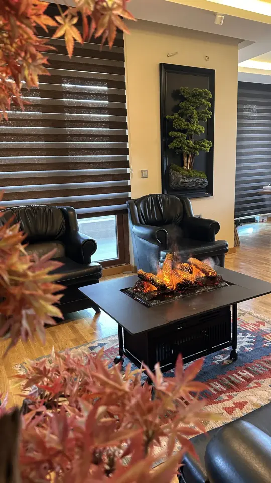 3D Isıtıcılı Elektrikli Şömine Vasko Table VPT60 100 cm