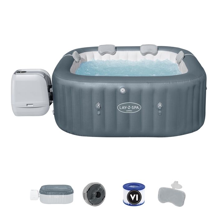 Lay-Z-Spa® Hawaii HydroJet Pro™ 60031 Şişme Spa Havuzu, 4-6 kişilik 180 X 180 X 71 cm