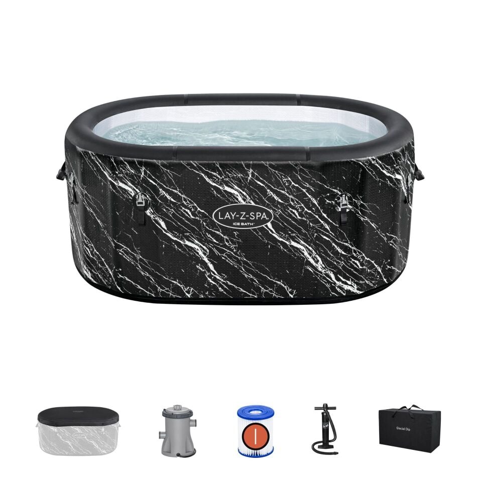 Lay-Z-Spa® Glacial Dip™ 6002Q Soğuk Terapi Buz Banyosu Küveti, 2 Kişilik
