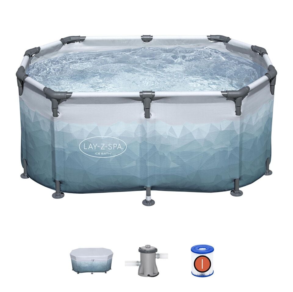 Lay-Z-Spa® Glacial Dip™ 6002N Soğuk Terapi Buz Banyosu Küveti, 2 Kişilik