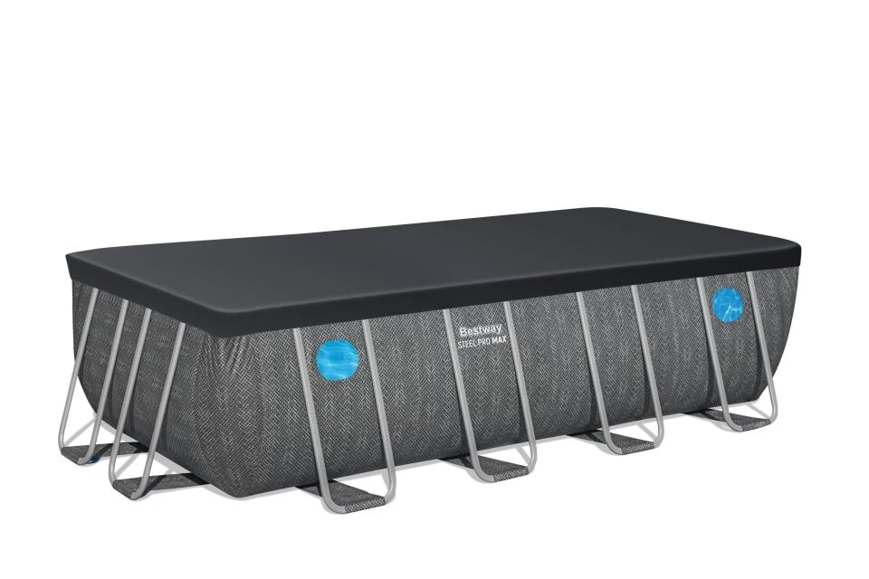 Bestway® Steel Pro MAX™ Splashview™ 561MB Dikdörtgen Yerüstü Havuz Seti 4,88 m x 2,44 m x 1,22 m
