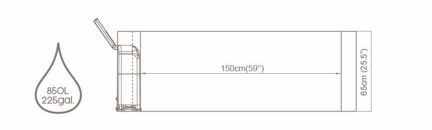 Lay-Z-Spa® Carrara Smart AirJet™ 6001V Enerji Tasarruflu Şişme Spa Havuzu, Mobil Uygulama Kontrollü, 4-6 kişilik 170 X 65 cm