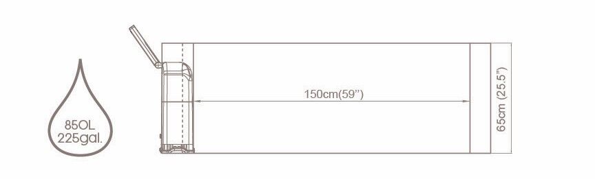 Lay-Z-Spa® Carrara Smart AirJet™ 6001V Enerji Tasarruflu Şişme Spa Havuzu, Mobil Uygulama Kontrollü, 4-6 kişilik 170 X 65 cm