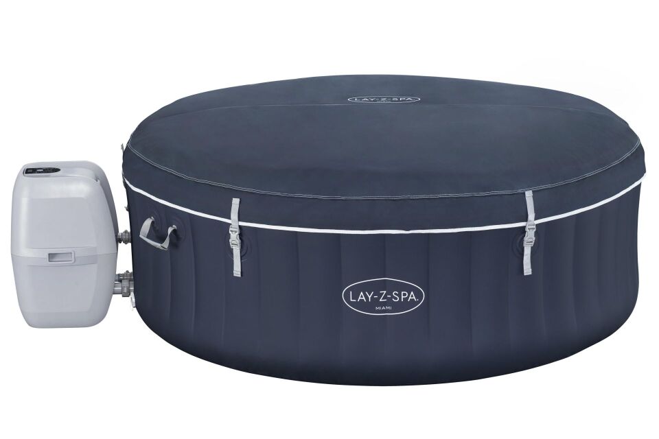 Lay-Z-Spa® Miami AirJet™ 6001C Enerji Tasarruflu Şişme Spa Havuzu, 2-4 kişilik