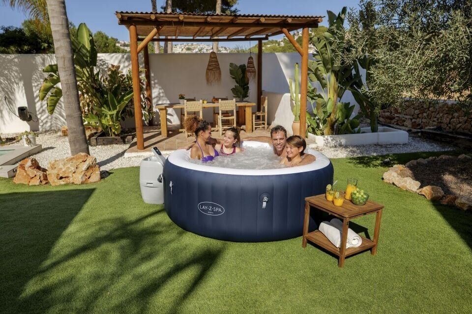 Lay-Z-Spa® Miami AirJet™ 6001C Enerji Tasarruflu Şişme Spa Havuzu, 2-4 kişilik 180 X 66 cm