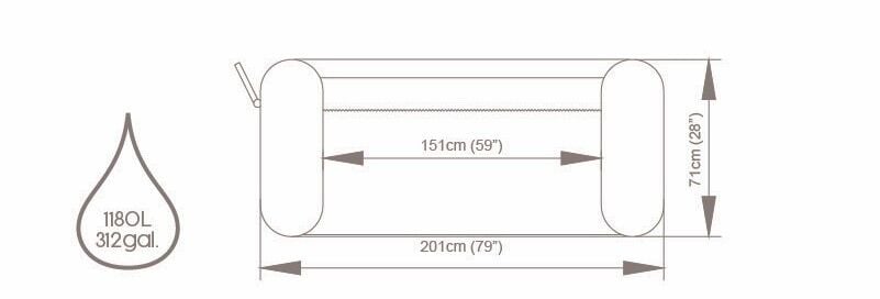 Lay-Z-Spa® Rome Smart AirJet™  6001M Enerji Tasarruflu Şişme Spa Havuzu, Mobil Uygulama Kontrollü, 5-7 kişilik 201 X 201 X 71 cm