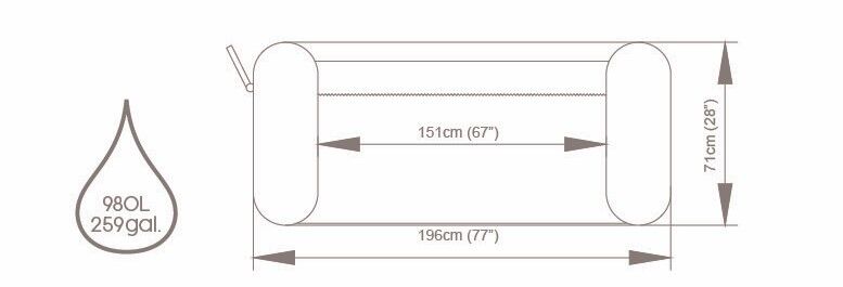 Lay-Z-Spa® 6001G  Hawaii Smart AirJet™ Enerji Tasarruflu Şişme Spa Havuzu, Mobil Uygulama Kontrollü, 4-6 kişilik 196 X 71 cm