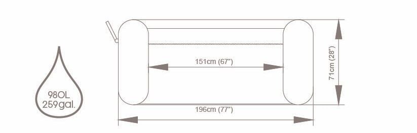 Lay-Z-Spa® Bali Smart AirJet™ 6001N Enerji Tasarruflu Şişme Spa Havuzu, Mobil Uygulama Kontrollü, 4-6 kişilik 196 X 71 cm