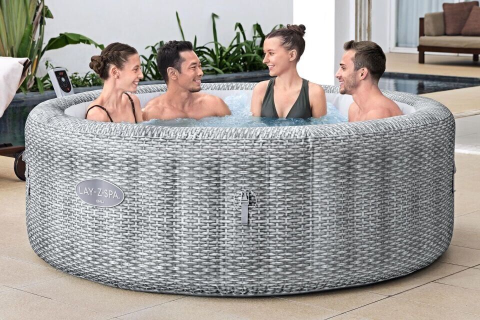 Lay-Z-Spa® Bali Smart AirJet™ 6001N Enerji Tasarruflu Şişme Spa Havuzu, Mobil Uygulama Kontrollü, 4-6 kişilik 196 X 71 cm