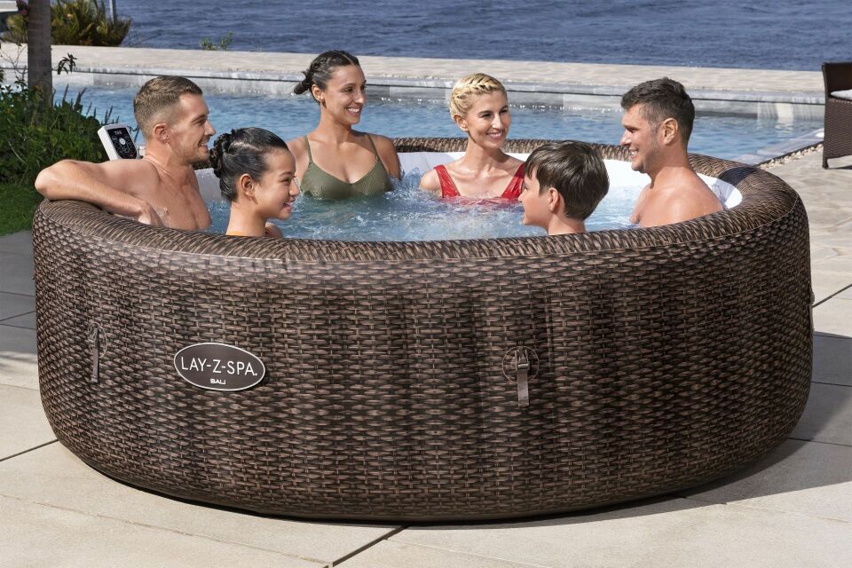 Lay-Z-Spa® Bali Smart AirJet™ 6001P Enerji Tasarruflu Şişme Spa Havuzu, Mobil Uygulama Kontrollü, 5-7 kişilik
