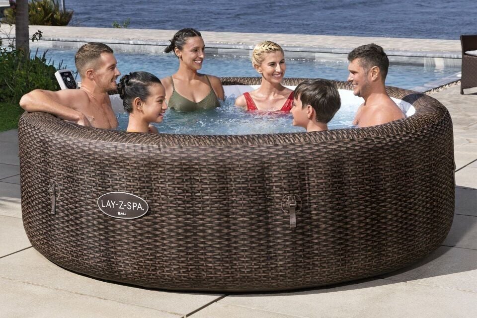 Lay-Z-Spa® Bali Smart AirJet™ 6001P Enerji Tasarruflu Şişme Spa Havuzu, Mobil Uygulama Kontrollü, 5-7 kişilik 216 X 71 cm