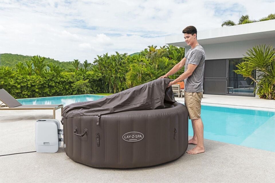 Lay-Z-Spa® Dominica Smart HydroJet™ 6001S Enerji Tasarruflu Şişme Spa Havuzu, Mobil Uygulama Kontrollü, 4-6 kişilik