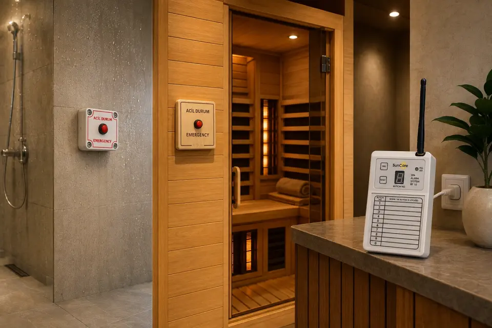 Sauna – Spa Alanları için Acil Durum Sistemi