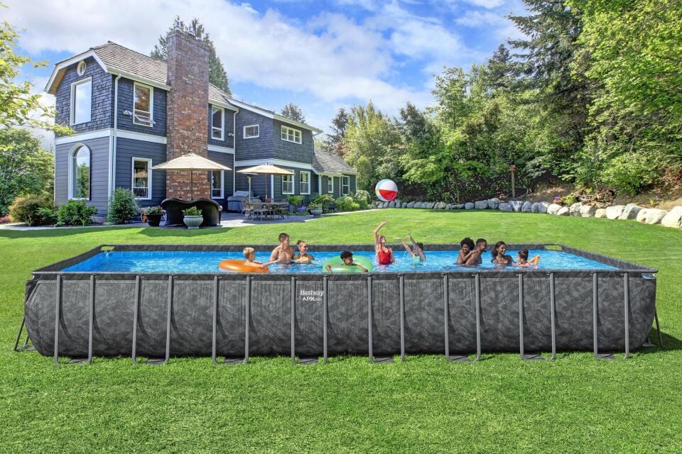 Bestway® APX 365™ 561KJ Dikdörtgen Prefabrik Havuz Seti 9,56 m x 4,88 m x 1,32 m