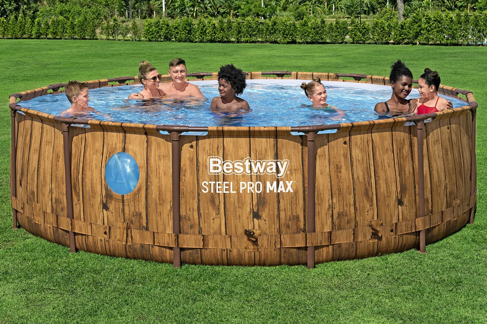 Bestway® Steel Pro MAX™ Splashview™  561JM Çember Yerüstü Havuz Seti 4,27 m x 1,07 m
