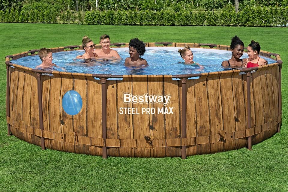 Bestway® Steel Pro MAX™ Splashview™  561JM Çember Yerüstü Havuz Seti 4,27 m x 1,07 m