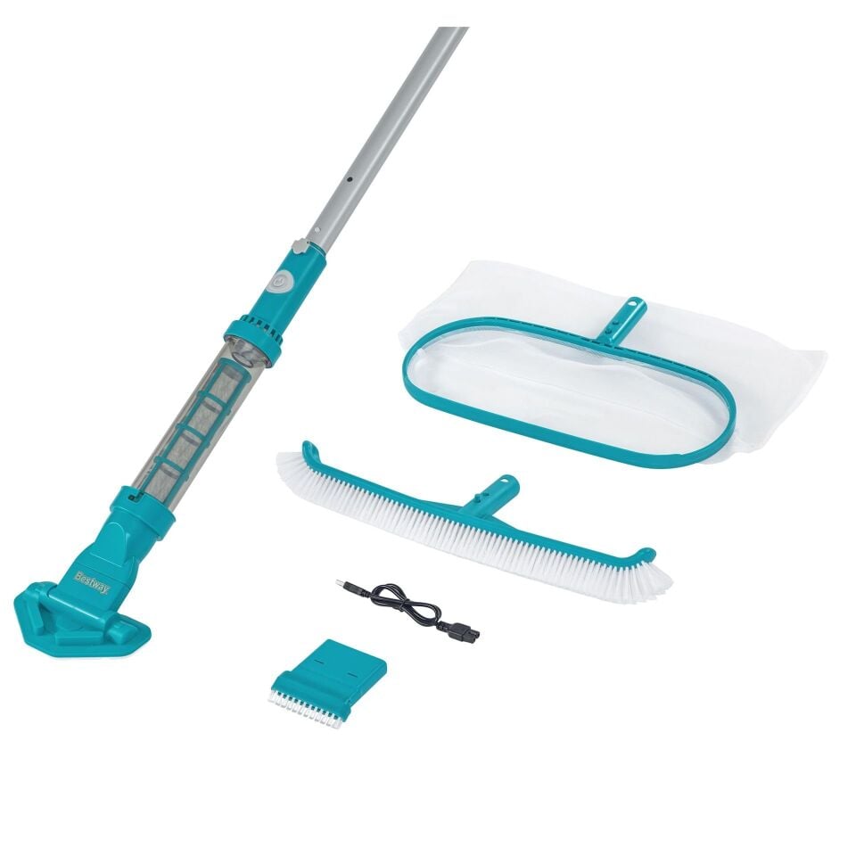 Bestway® AquaSurge™  58831 Havuz Bakım Seti - Vakum Süpürge ve Süzgeç ile
