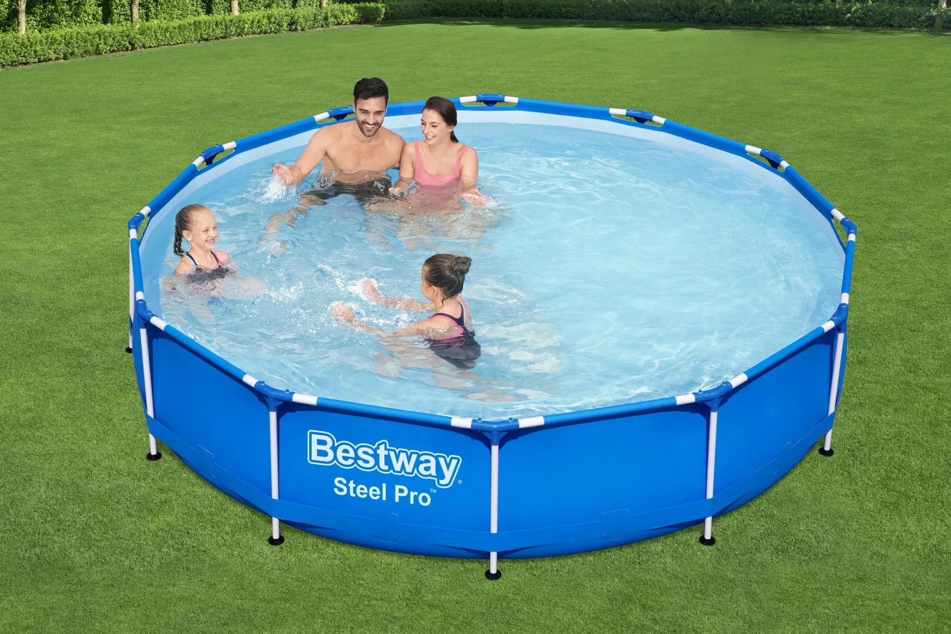 Bestway® 56681 Steel Pro™ Prefabrik Yerüstü Çember Havuz Seti 3,66 m x 76 cm