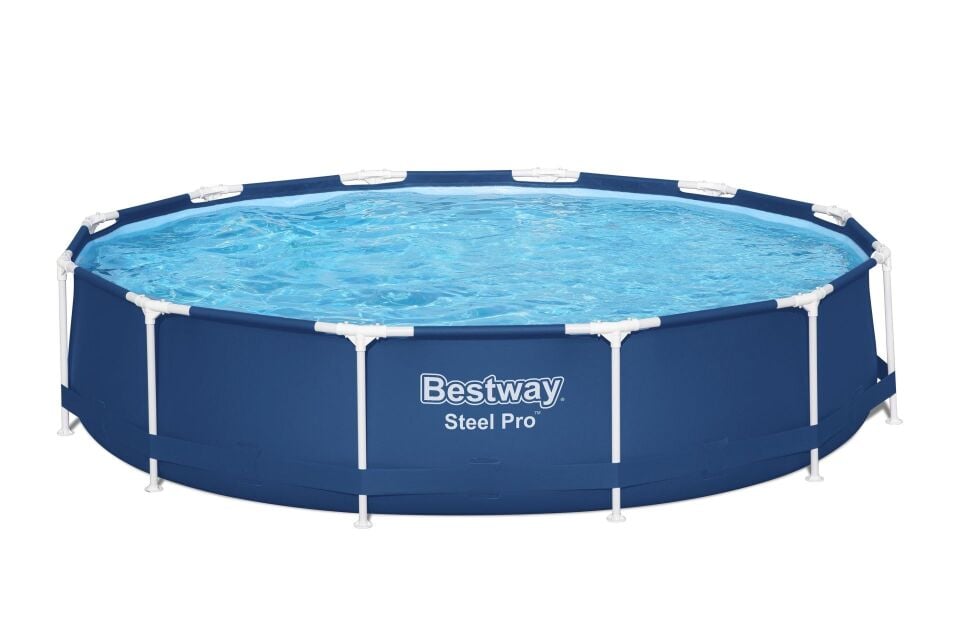 Bestway® 56681 Steel Pro™ Prefabrik Yerüstü Çember Havuz Seti 3,66 m x 76 cm