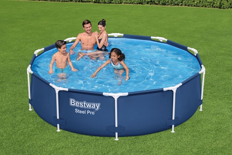 Bestway® 56679 Steel Pro™ Prefabrik Yerüstü Çember Havuz Seti 3,05 m x 76 cm
