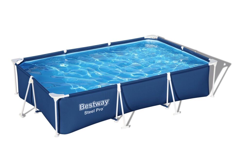 Bestway® 56404 Steel Pro™ Yer Üstü Prefabrik Dikdörtgen Havuz 3,00 m x 2,01 m x 66 cm