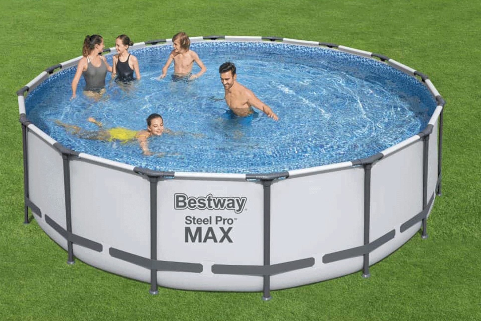Bestway® 5612Z Steel Pro MAX™ Prefabrik Yer Üstü Çember Havuz Seti 4,88 m x 1,22 m