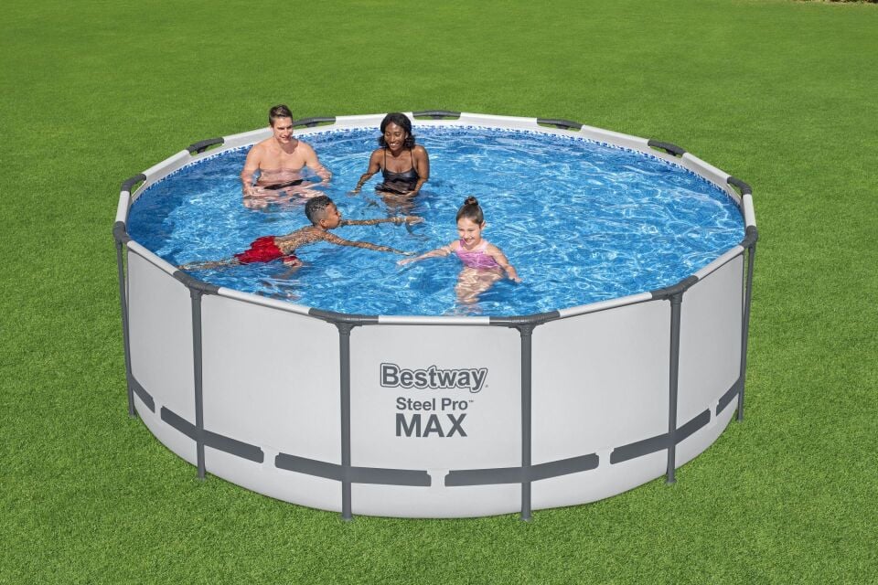 Bestway® 5618W Steel Pro MAX™ Prefabrik Yer Üstü Çember Havuz Seti 3,96 m x 1,22 m