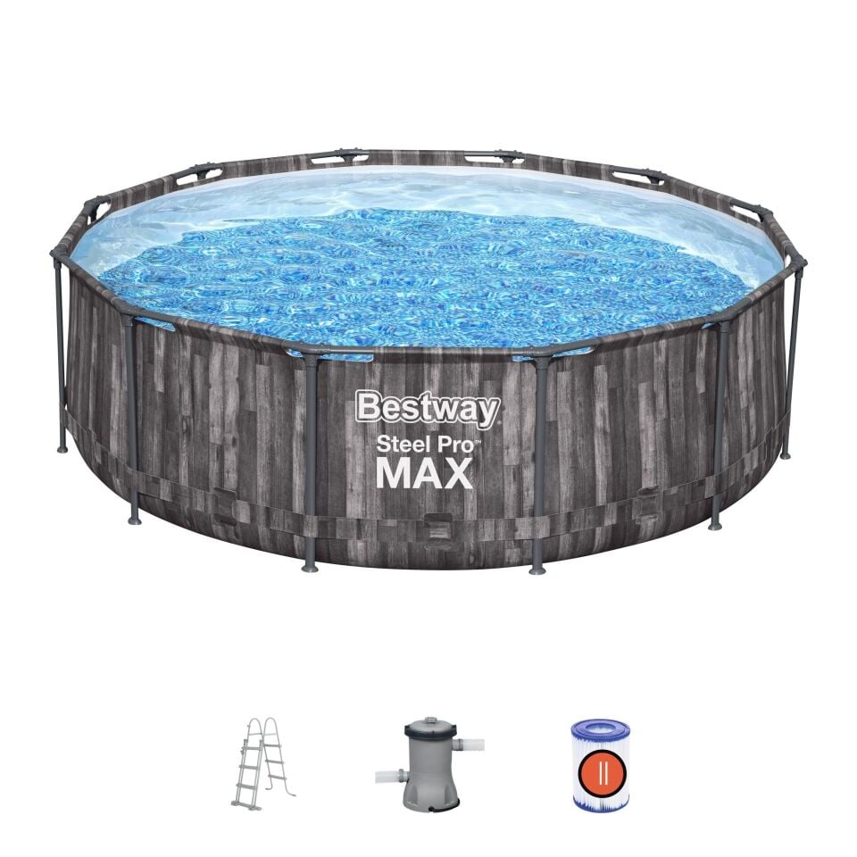 Bestway® 5614X Steel Pro MAX™ Yer Üstü Prefabrik Havuz Seti 3,66 m x 1,00 m