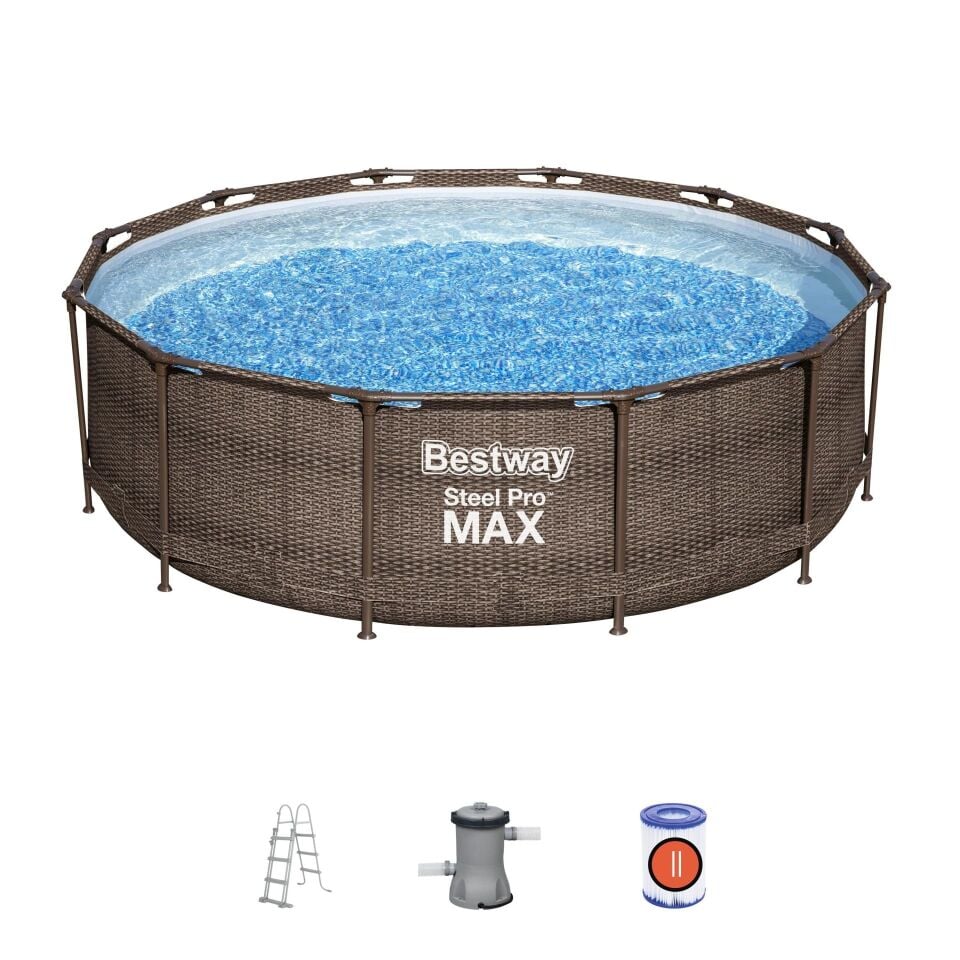 Bestway® 56709 Steel Pro MAX™ Yer Üstü Prefabrik Havuz Seti 3,66 m x 1,00 m
