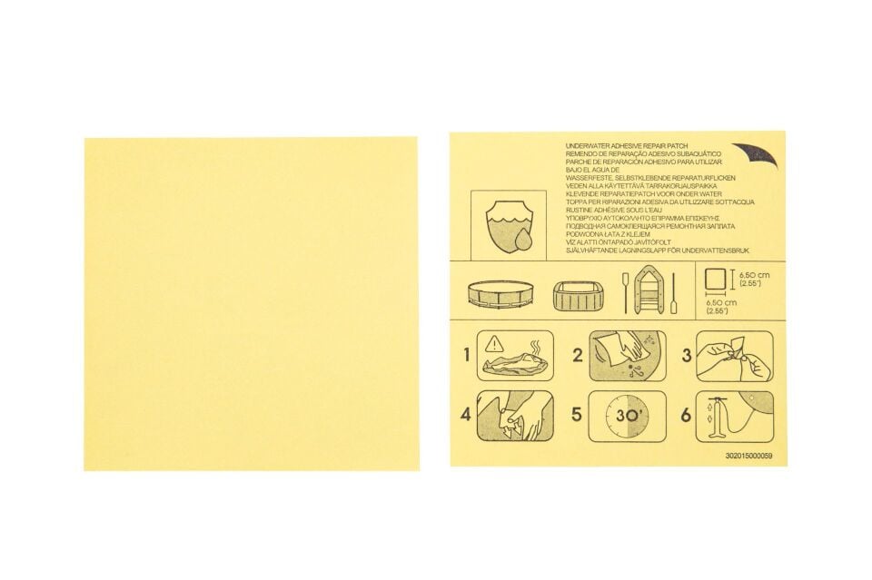 Bestway® 62091 Su Altı Güçlü Tamir Yama Seti 42.3 cm-kare 10'lu paket