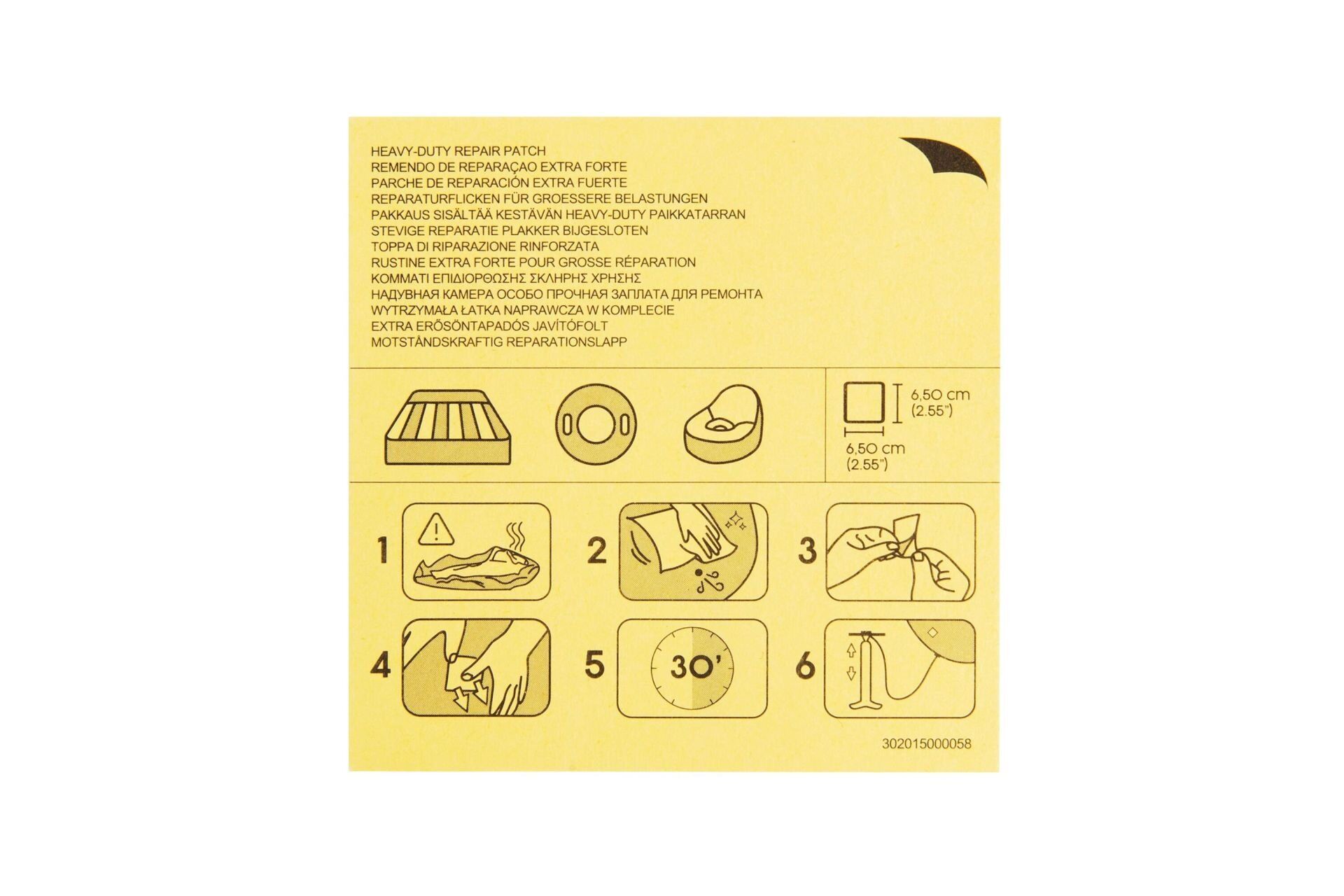 Bestway® 62068 Güçlü Tamir Yama 42.3 cm-kare 10'lu paket