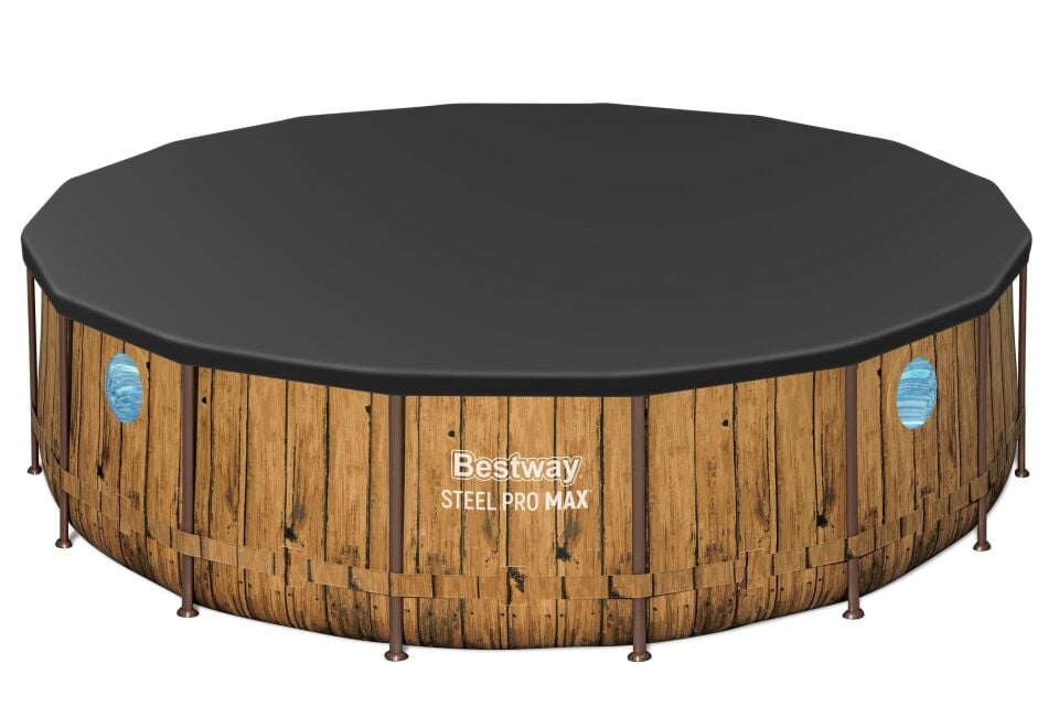 Bestway® 56725 Power Steel™ Vista Serisi 2- Prefabrik Yer Üstü Havuz Seti 4,88 m x 1,22 m