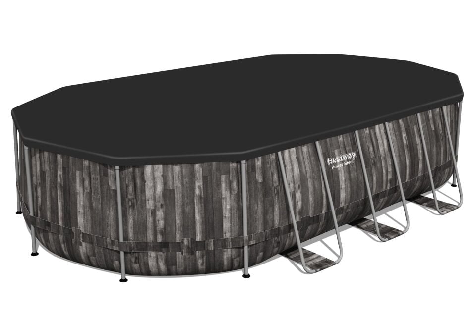 Bestway® 5611R Power Steel™ Prefabrik Yer Üstü Havuz Seti 6,10m x 3,66 m x 1,22 m