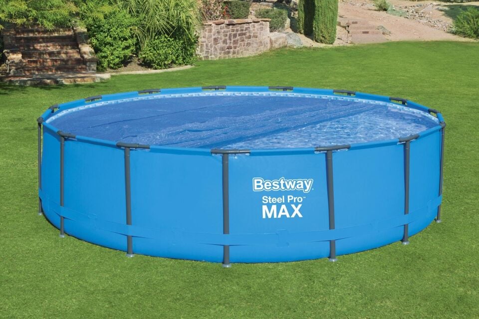 Bestway® 58253 Sera Etkili Solar Havuz Örtüsü - Yuvarlak 4.57 m and 4.88 m Yer Üstü Havuz İçin