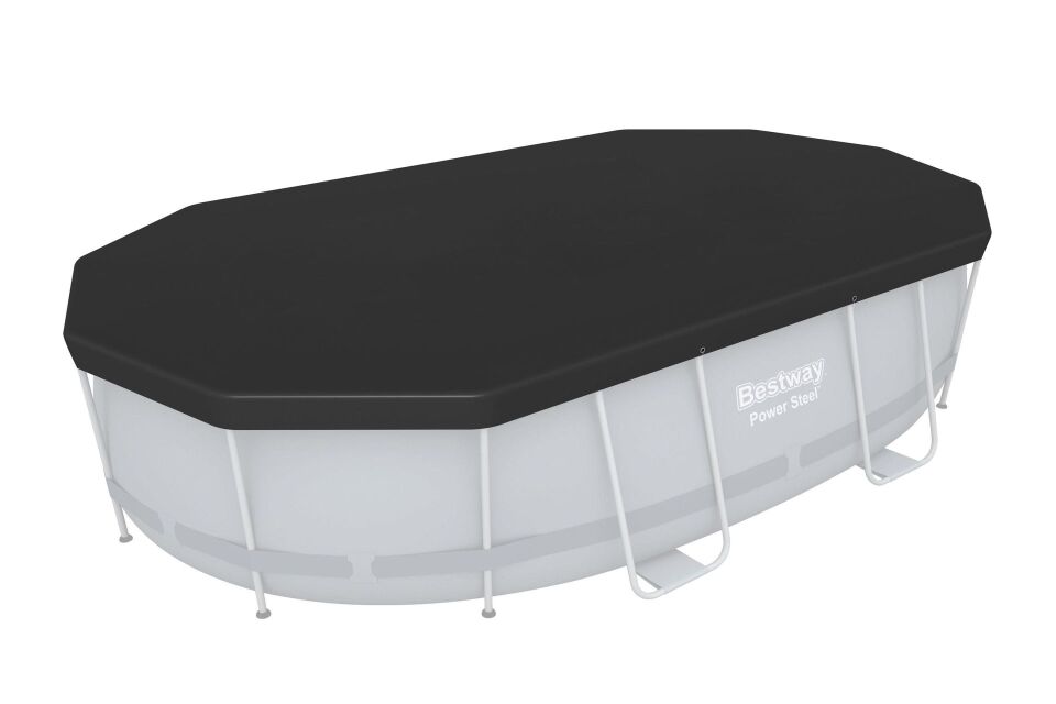 Bestway® 58425 Oval Havuz Örtüsü - 4,27 m x 2,50 m Yerüstü Havuzlar için