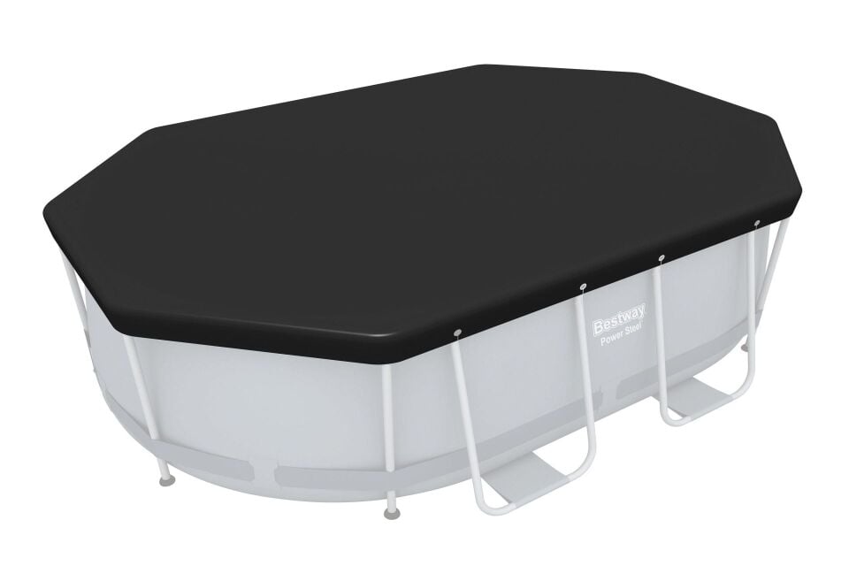 Bestway® 58424 Oval Havuz Örtüsü - 3,05 m x 2,00 m Yerüstü Havuzlar için