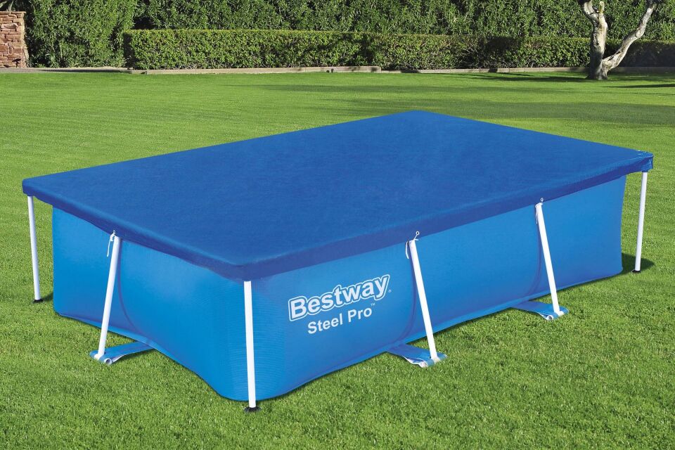 Bestway® 58105 Dikdörtgen Havuz Örtüsü - 2,59 m x 1,70 m Yerüstü Havuzlar için