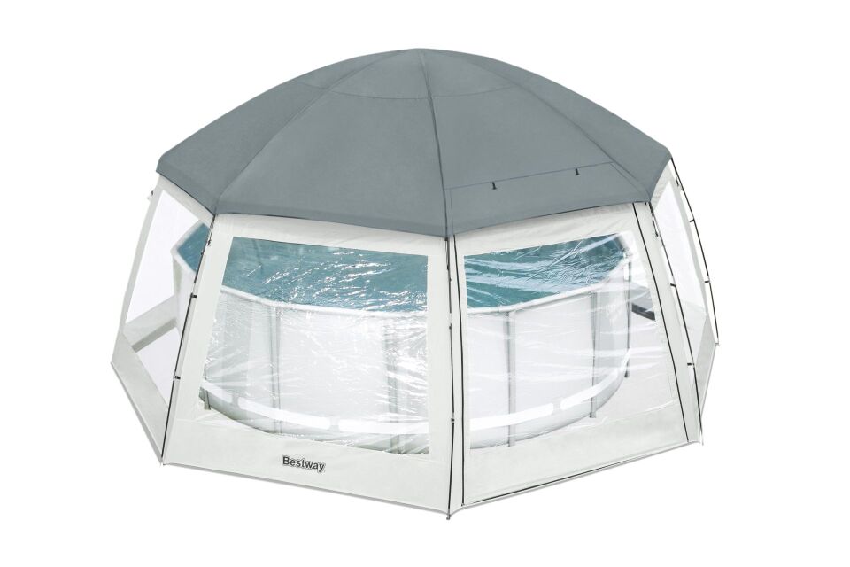Bestway® 58612 Havuz İçin Kubbe Çadır - 4,88 m Yer Üstü Havuz ve Spa için