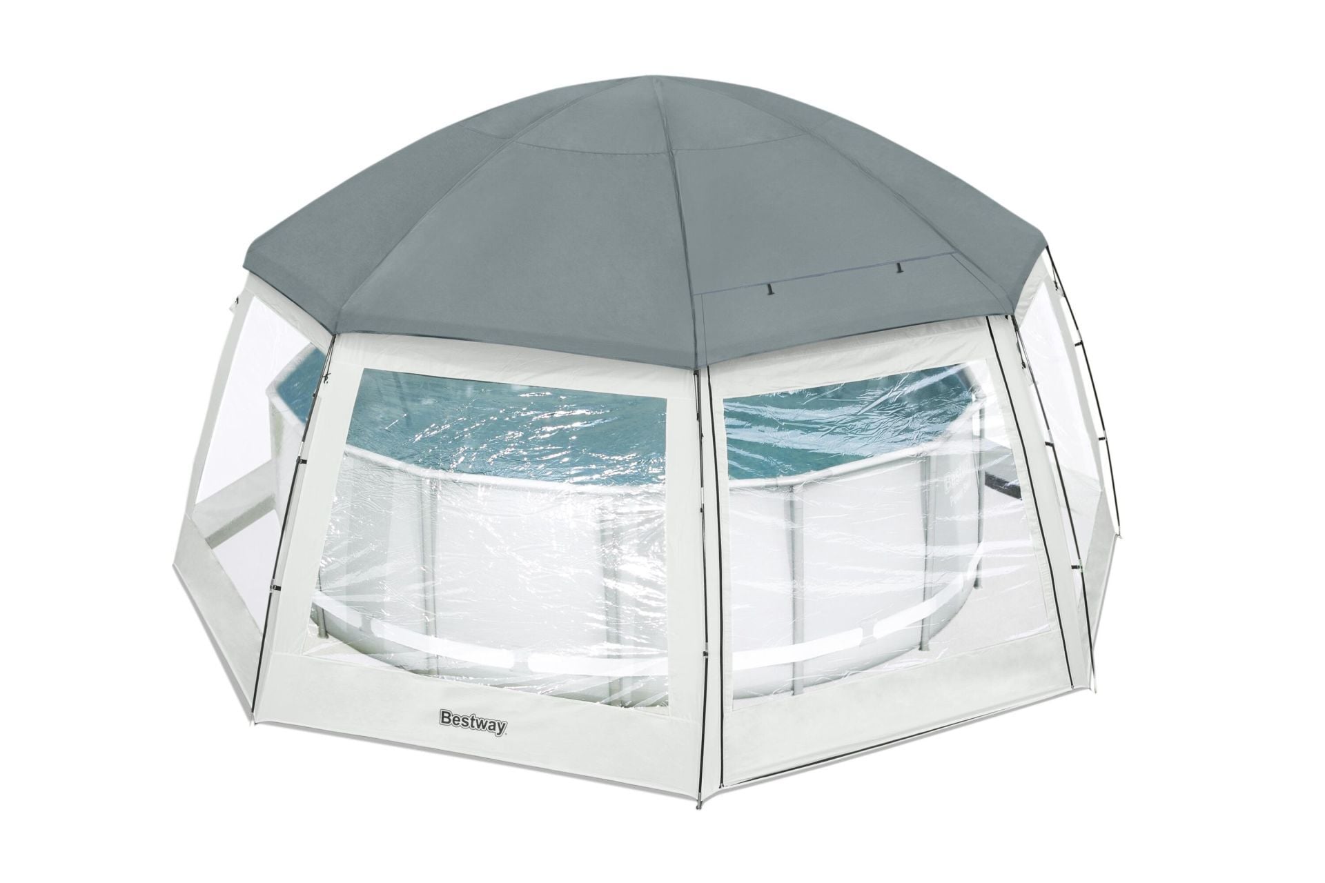 Bestway® 58612 Havuz İçin Kubbe Çadır - 4,88 m Yer Üstü Havuz ve Spa için