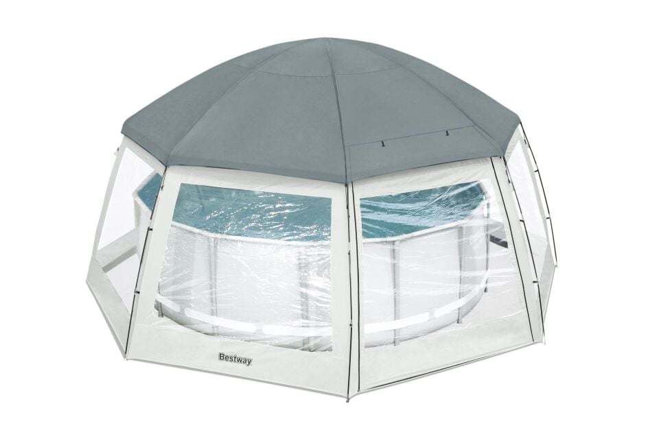 Bestway® 58612 Havuz İçin Kubbe Çadır - 4,88 m Yer Üstü Havuz ve Spa için