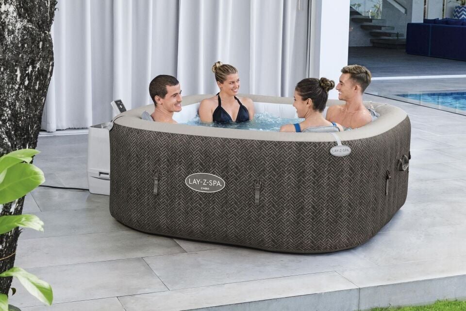 Lay-Z-Spa® 60167 Cabo Smart HydroJet™ Şişme Spa Havuzu, Mobil Uygulama Kontrollü, 4-6 kişilik 180 X 180 X 71 cm