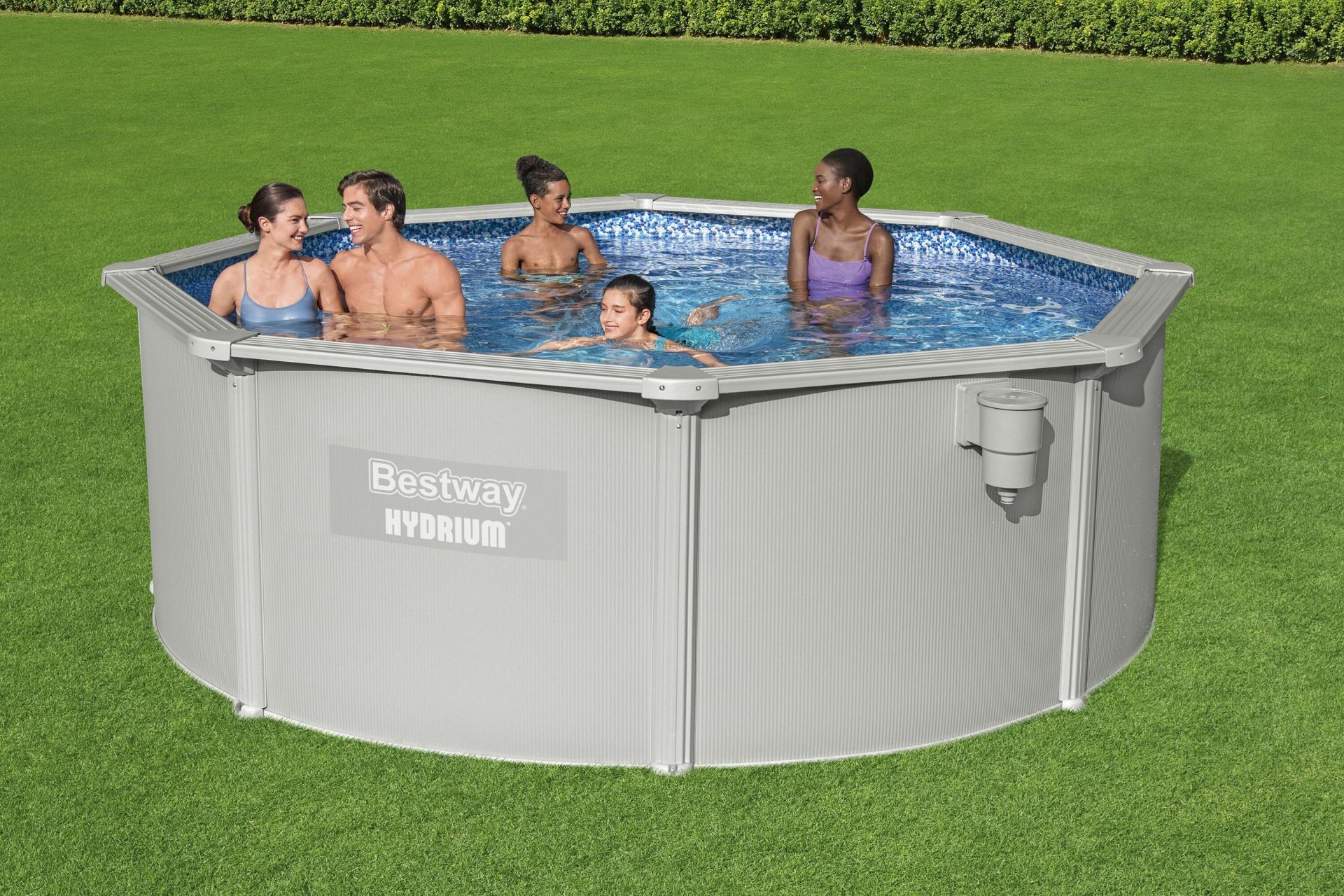 Bestway® 56574 Hydrium™ Çelik Duvarlı Prefabrik Yer Üstü Havuz Seti 3,66 m x 1,22 m