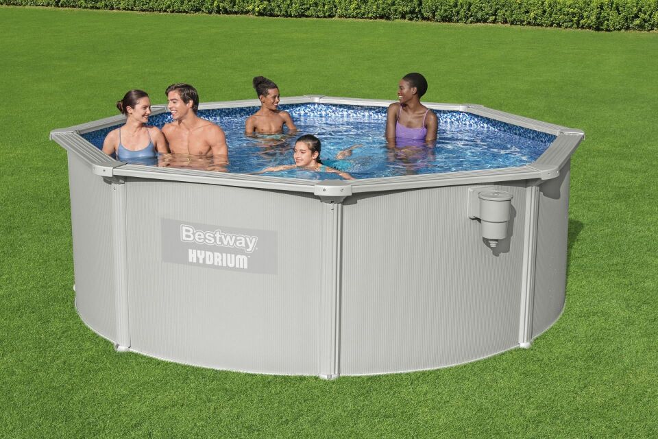 Bestway® 56574 Hydrium™ Çelik Duvarlı Prefabrik Yer Üstü Havuz Seti 3,66 m x 1,22 m