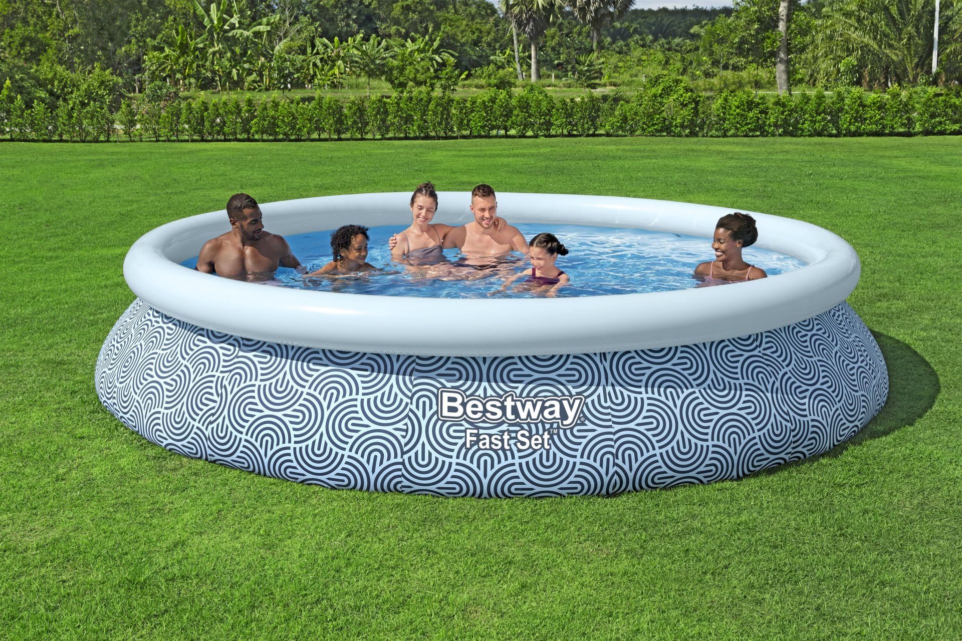 Bestway® 57313 Fast Set™ Çember Şişme Havuz Seti 4.57 m x 84 cm