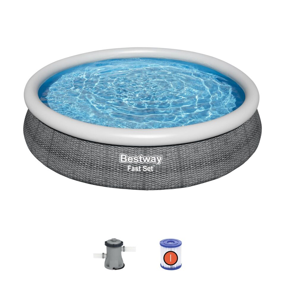 Bestway® 57445 Fast Set™ Çember Şişme Havuz Seti 3.66 m x 76 cm