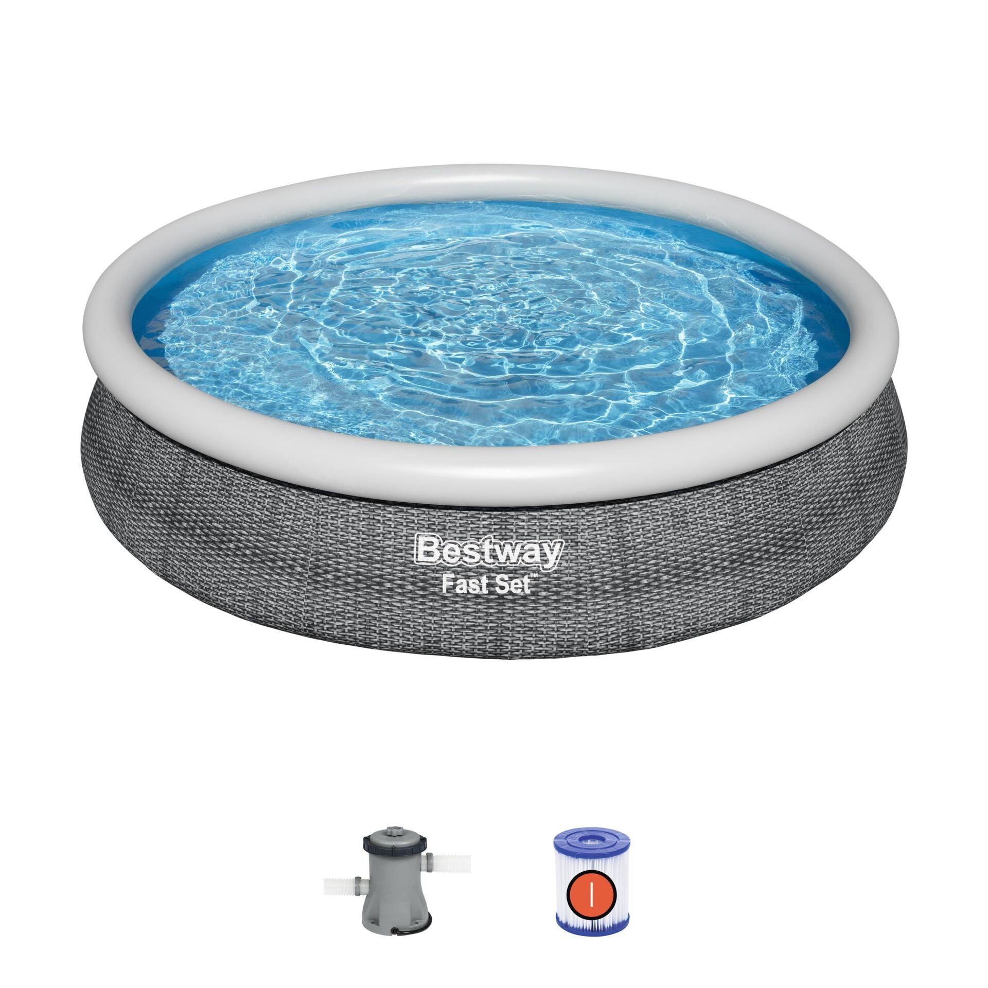 Bestway® 57445 Fast Set™ Çember Şişme Havuz Seti 3.66 m x 76 cm