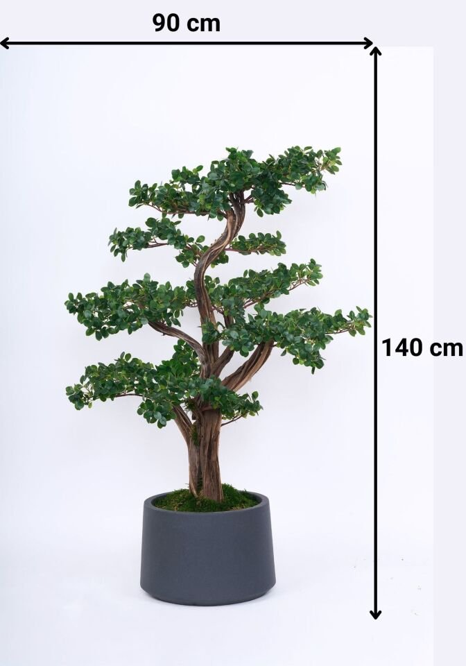 Doğal Gövdeli Yapay Bonsai Ağaç Saksılı 90 X 140 cm SA2195-013