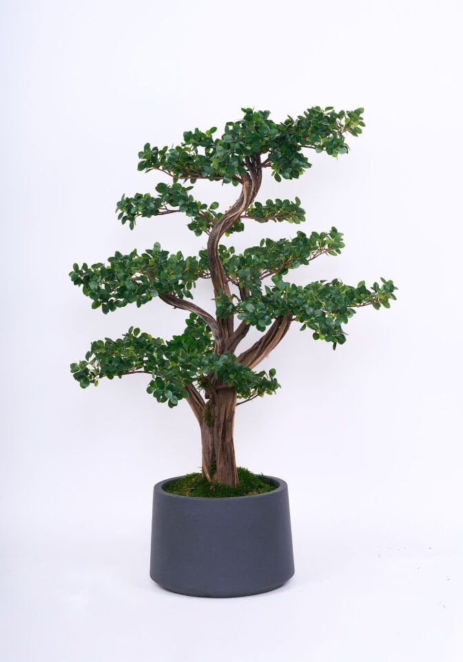 Doğal Gövdeli Yapay Bonsai Ağaç Saksılı 90 X 140 cm SA2195-013
