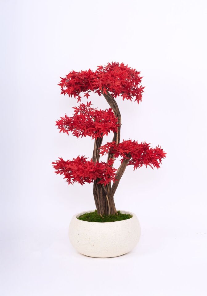 Doğal Gövdeli Yapay Bonsai Ağaç Saksılı 45 X 110 cm SA2239-010