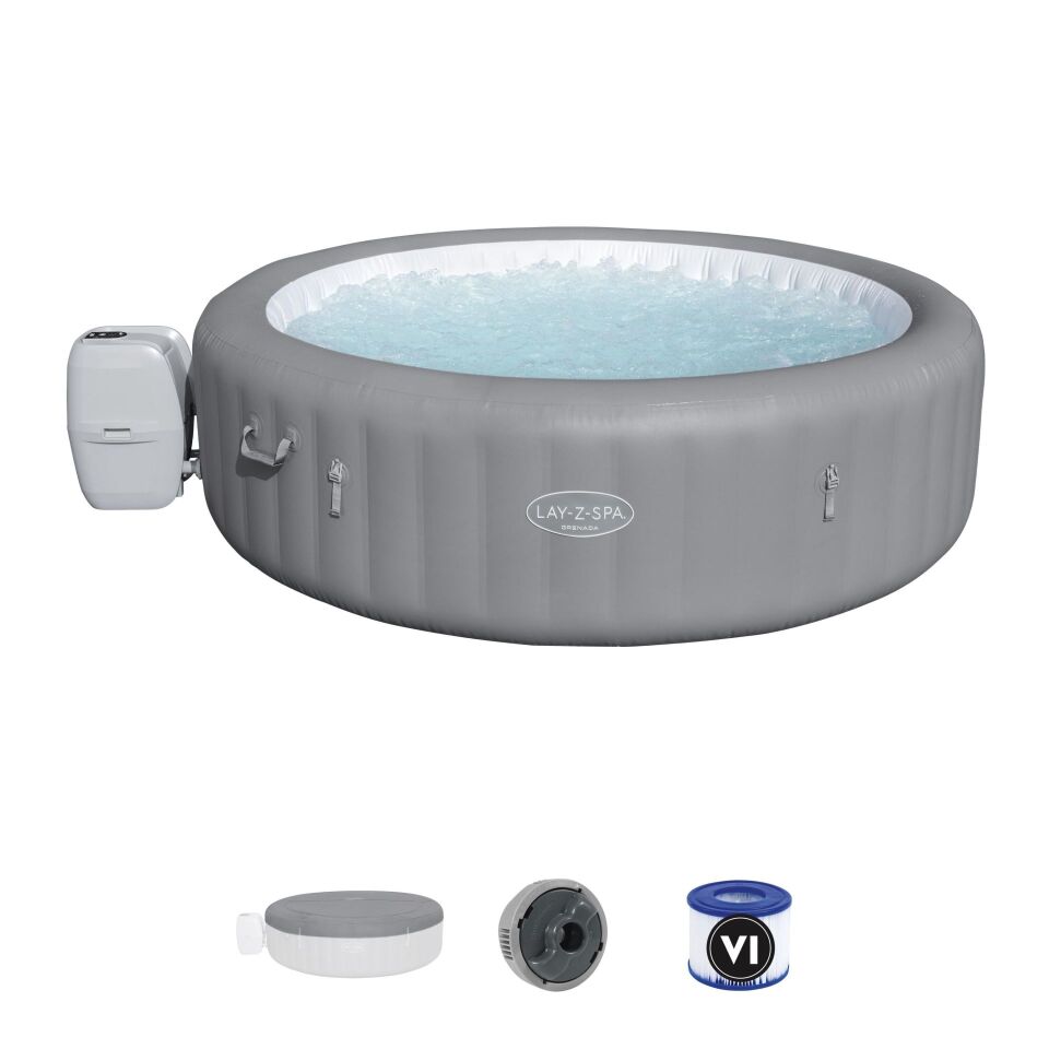 Lay-Z-Spa® 60135 Grenada Smart AirJet™ Şişme Spa Havuzu, 6-8 kişilik